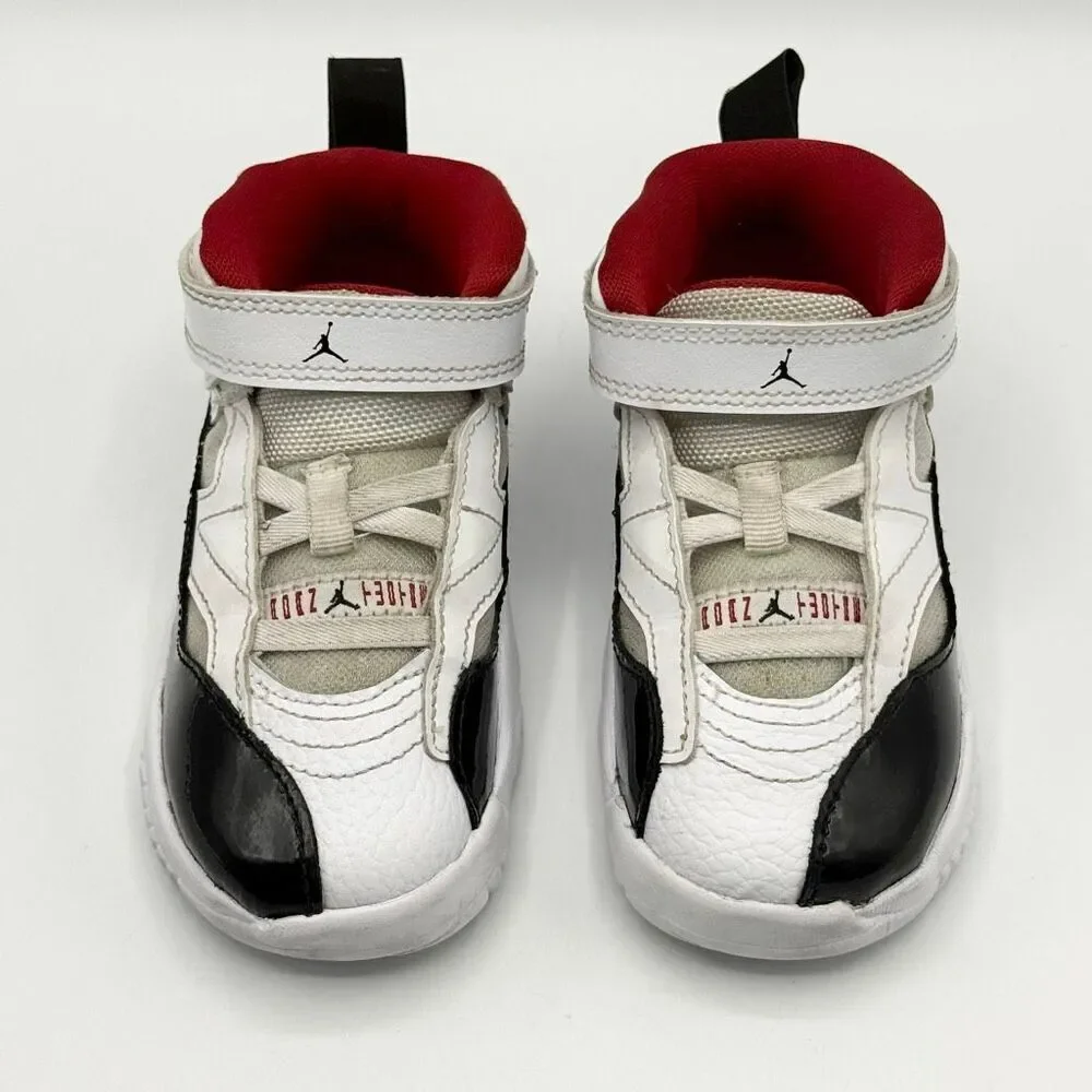 Nike Air Jordan Jumpman Two Trey DQ8433-106 Easy On Aplix Sneakers White Red Whi